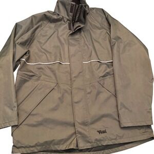 Viking Journeyman Men's XL 420 Denier Olive Green Waterproof Rain Jacket NO HOOD